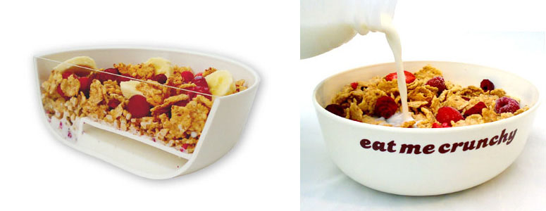 Eatmecrunchy Cereal Bowl - No More Soggy Cereal!