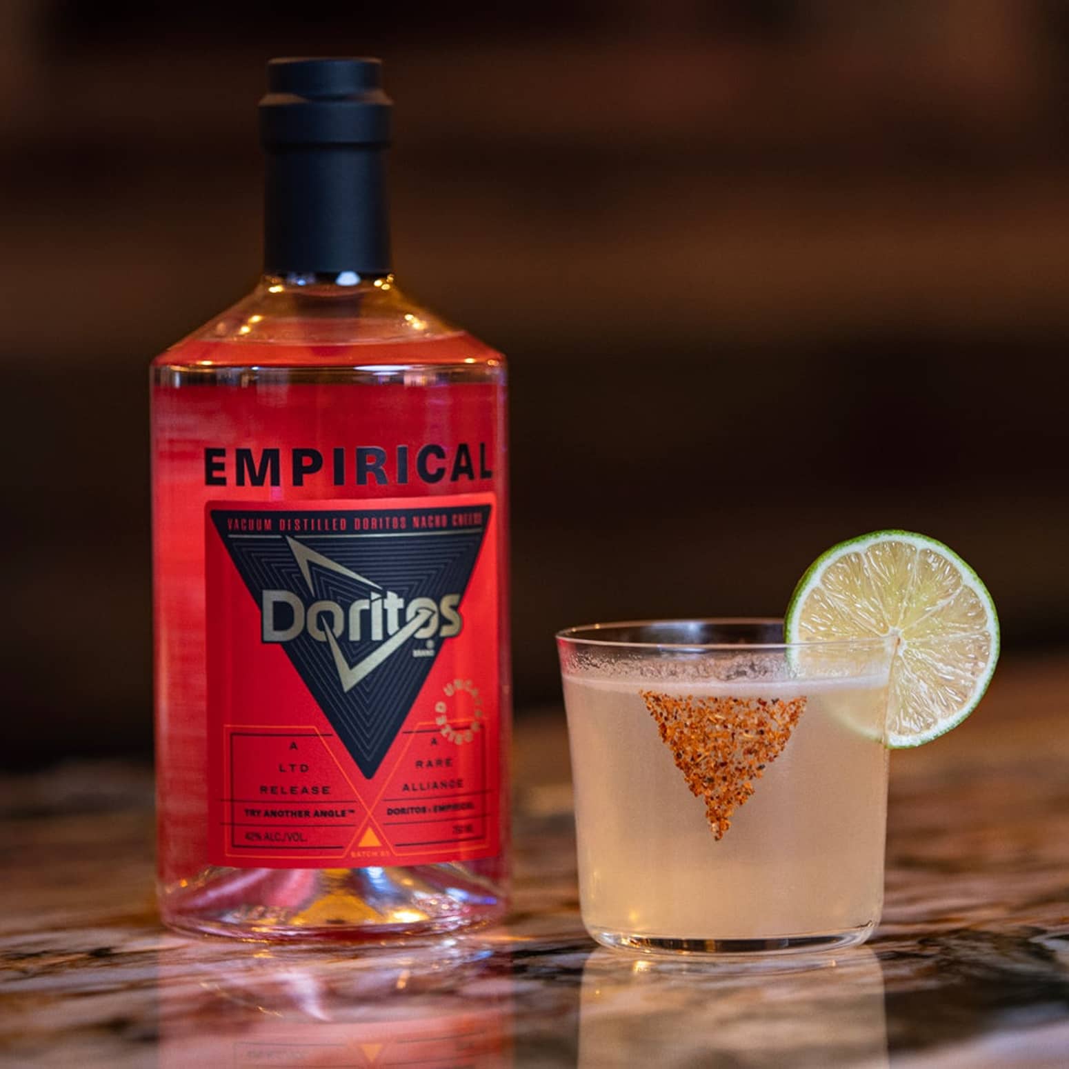 Empirical x Doritos Nacho Cheese Vacuum Distilled Spirit