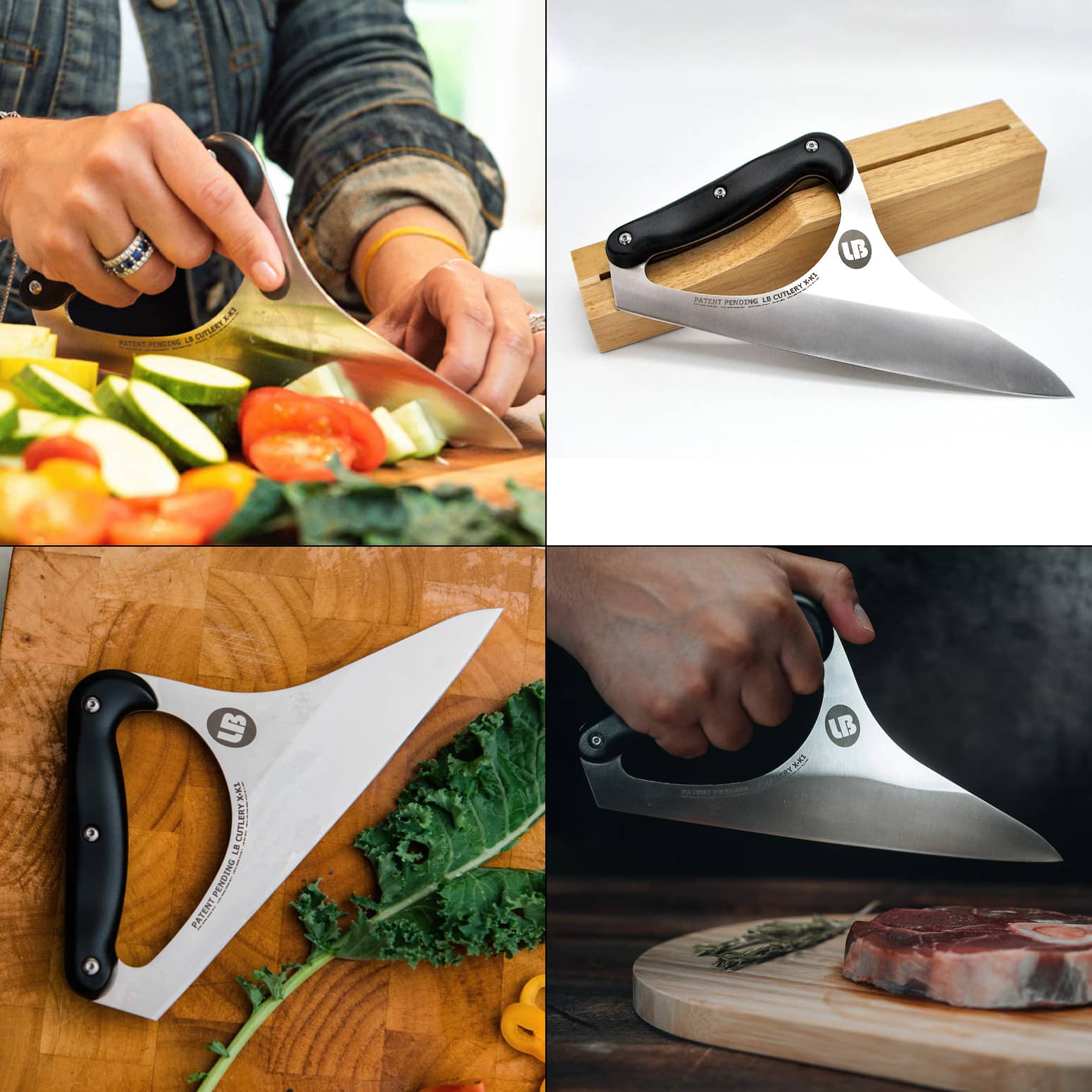 Ergonomic Grip Chef Knife