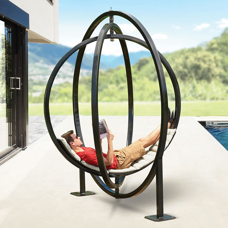 Etazin - Gyroscopic Spinning Hammock / Outdoor Sculpture