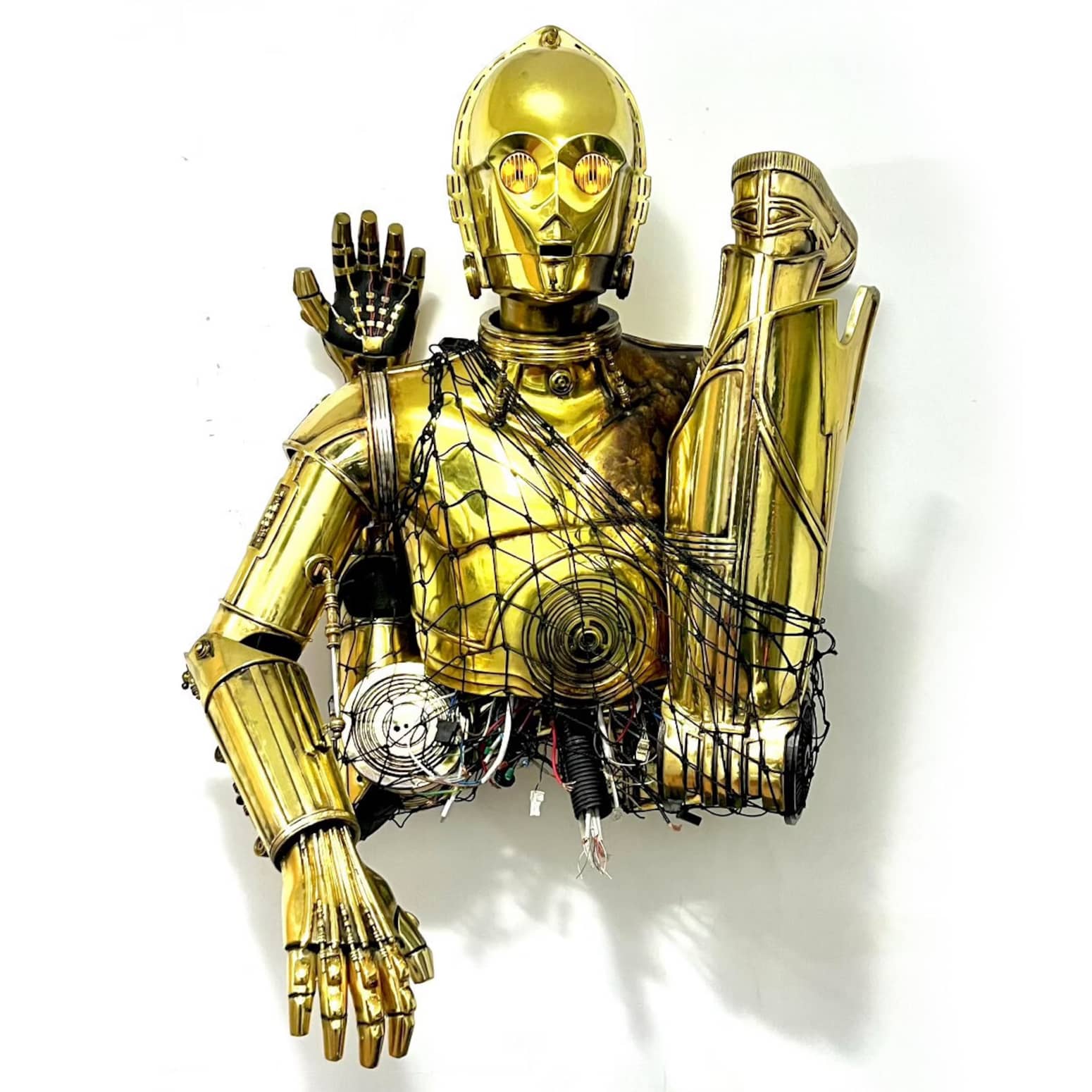 Exploded Life-Size C-3PO Droid Parts