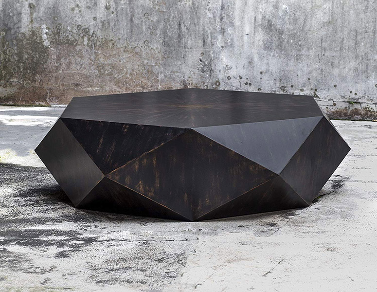 Faceted Geometric Coffee Table