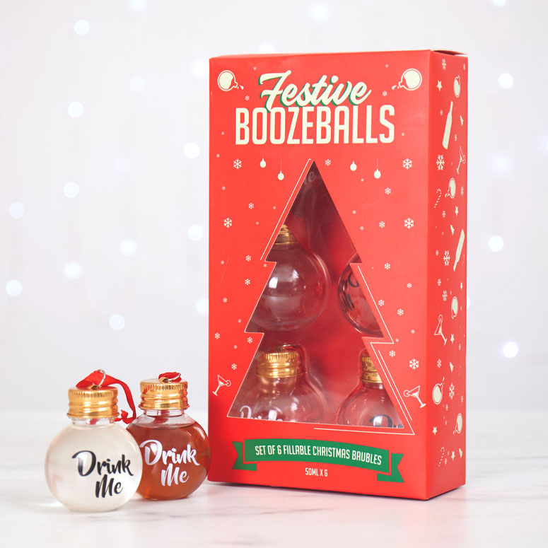 Festive Boozeballs - Christmas Ornament Flasks
