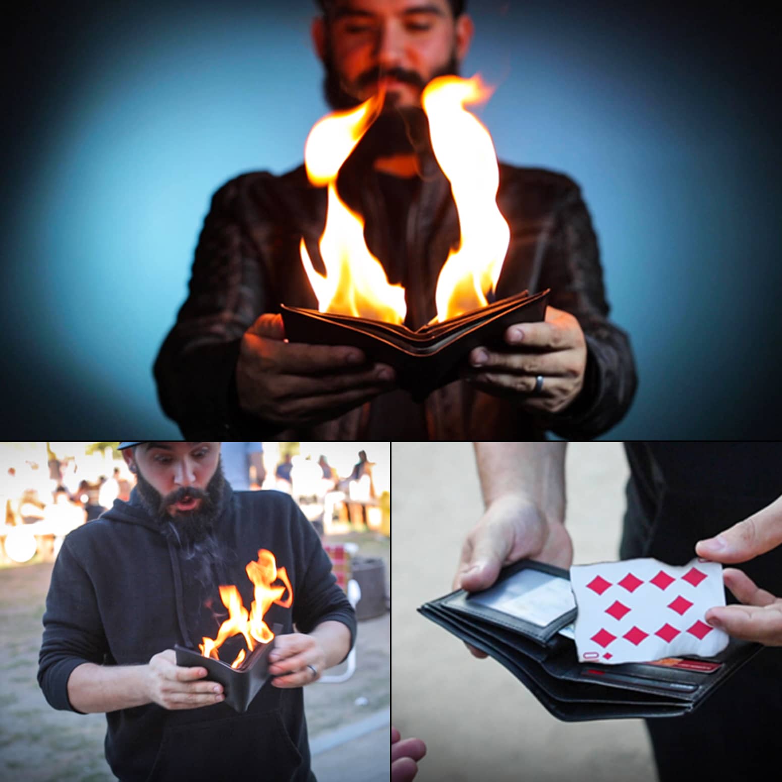 Fire Wallet - Catches Fire When Opened!