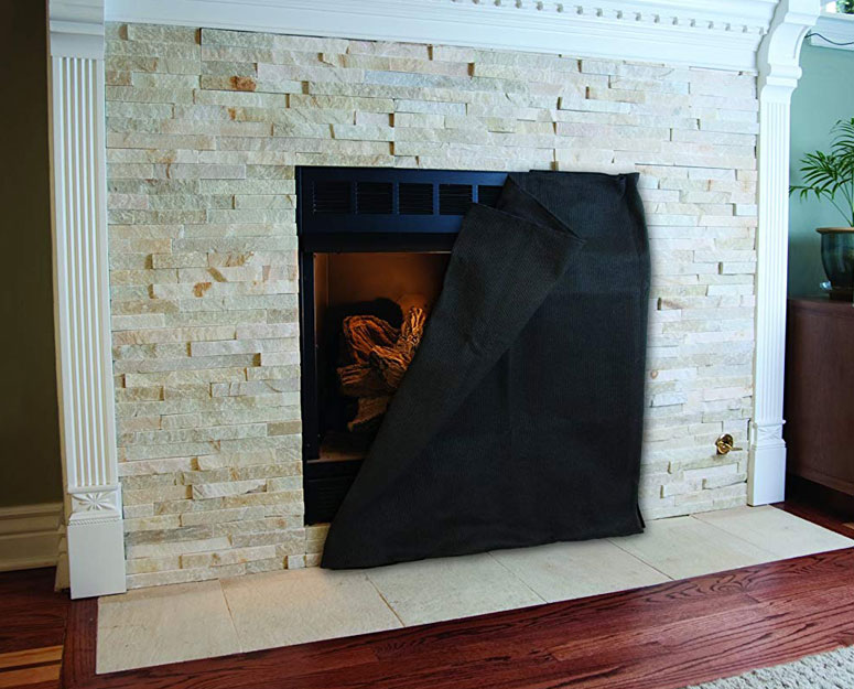 Plow & Hearth Pavenex Fireplace Blanket Stops Overnight Heat Loss Large 48 W x 36 H 