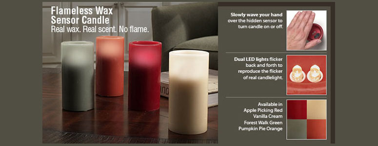 Flameless Wax Sensor Candles - Real Wax, Real Scent, No Flame
