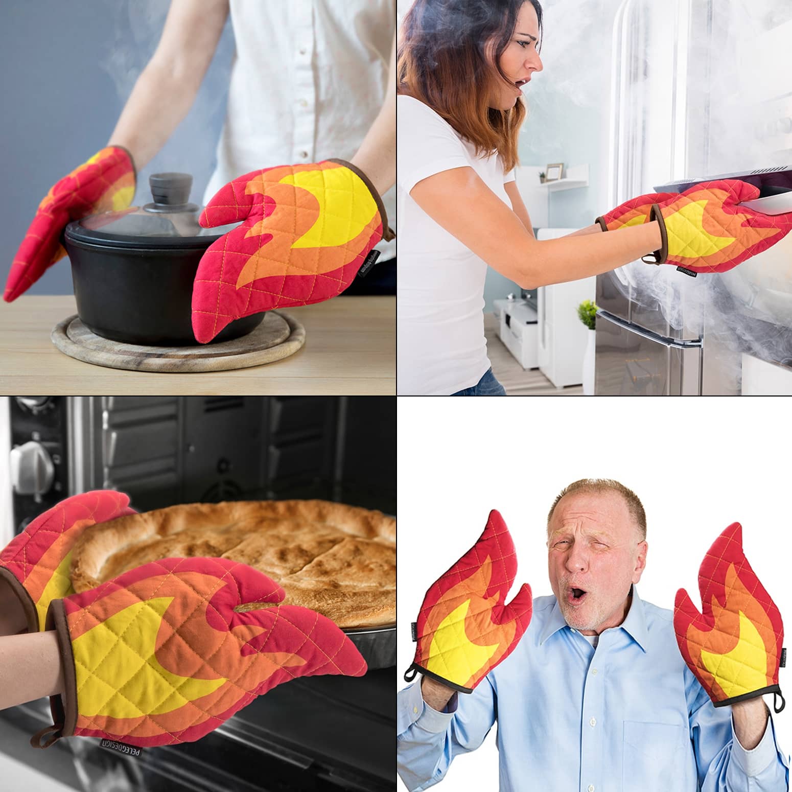 Flamitts - Flame Oven Mitts