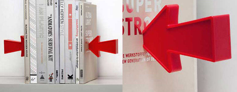 Floating Arrow Illusion Bookends