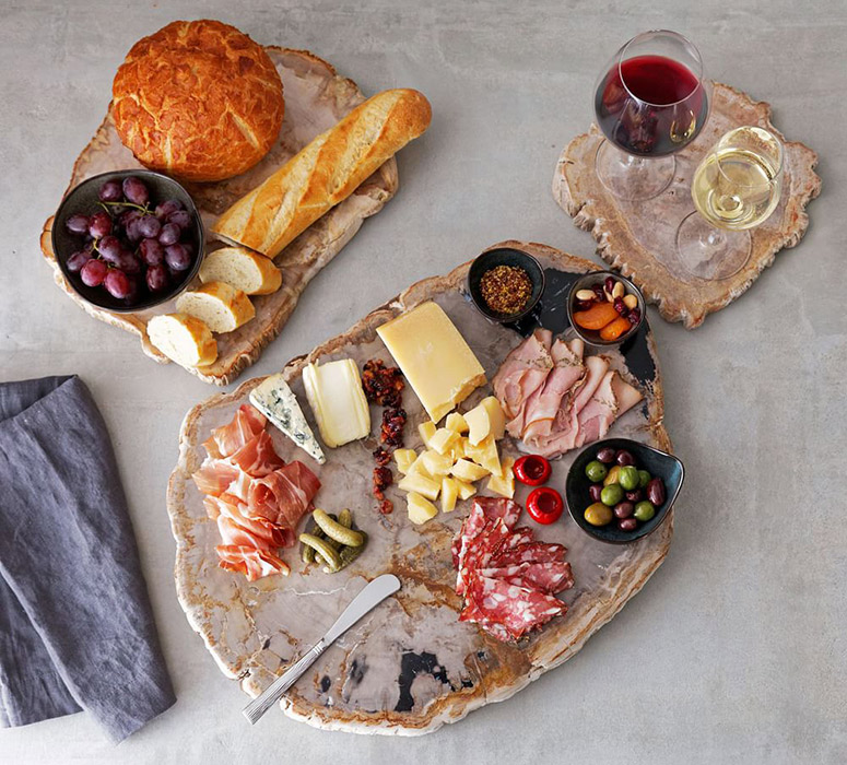 Fortessa Petrified Wood Charcuterie Boards