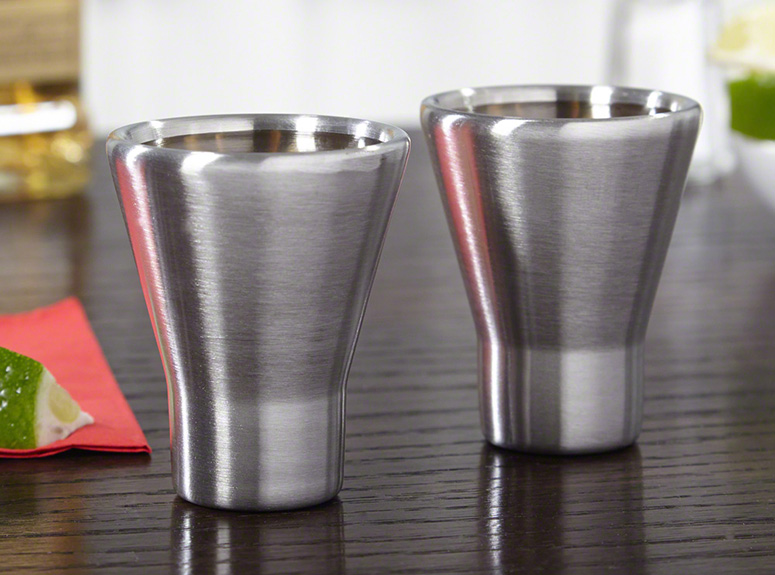 Freezable Stainless Steel Shot Glasses