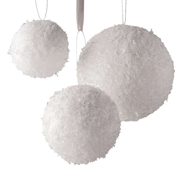Frosty Snowball Ornaments