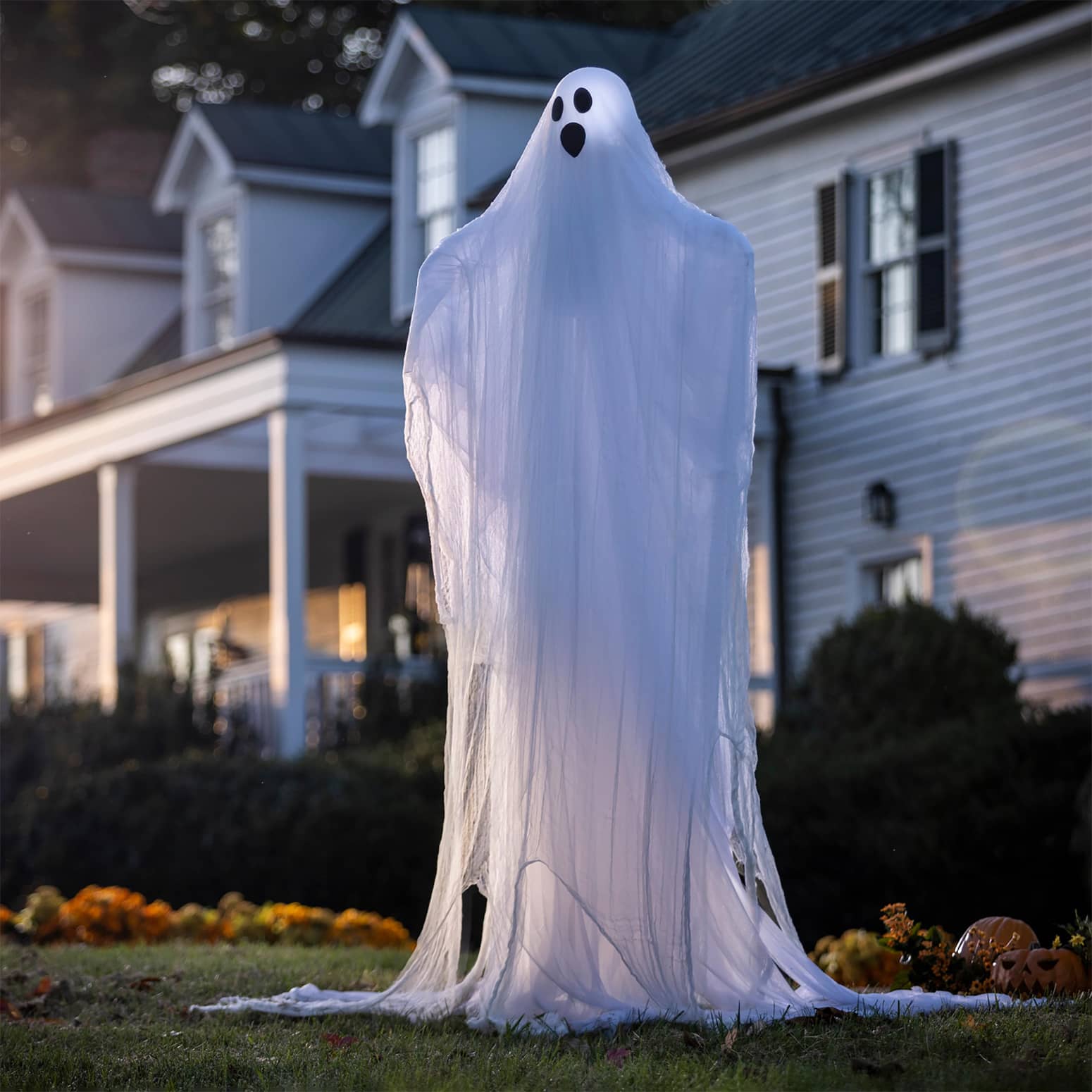 Giant 8 Foot Tall Illuminated Ghost Stakes