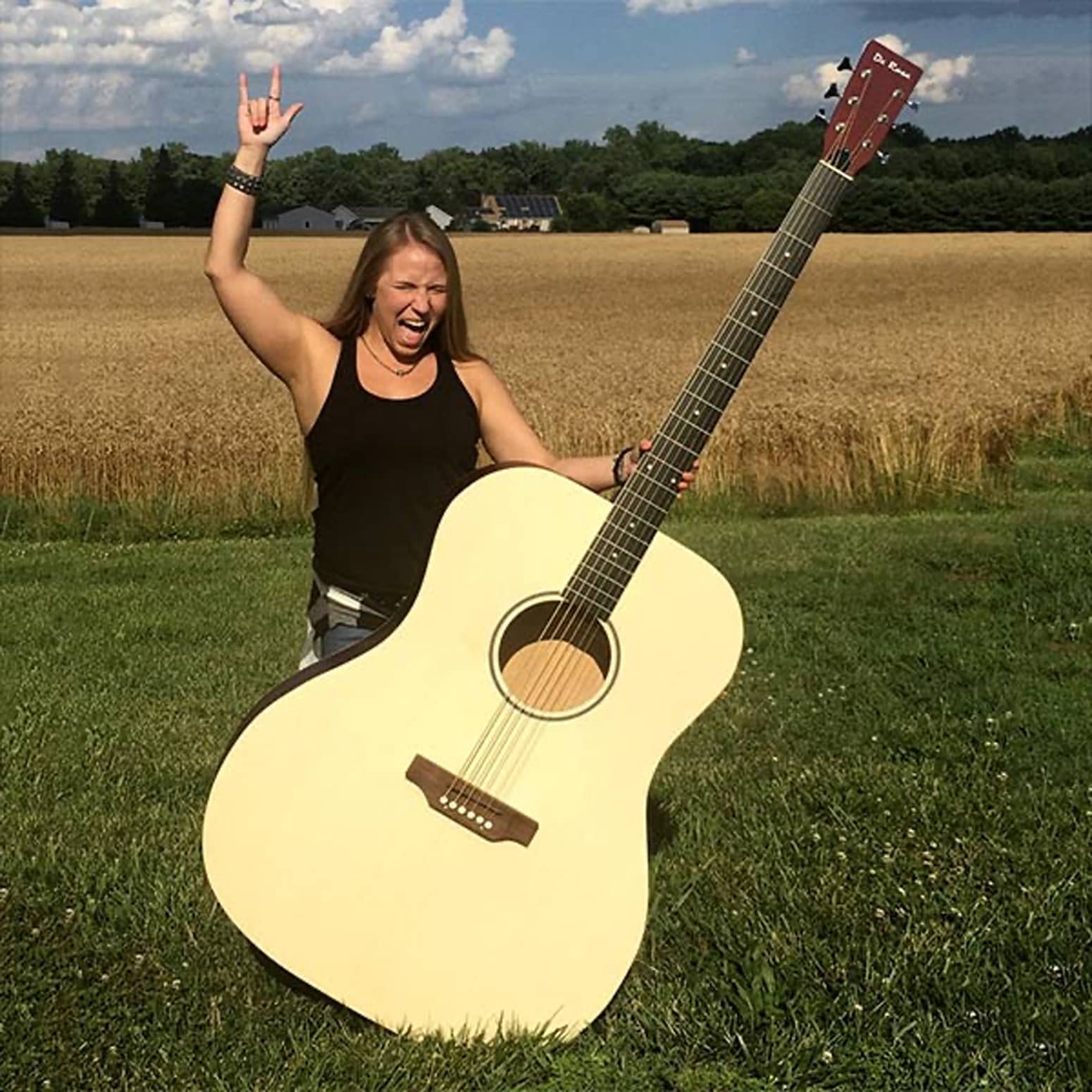 Giant Acoustic Guitar - 6.5 Feet Tall!