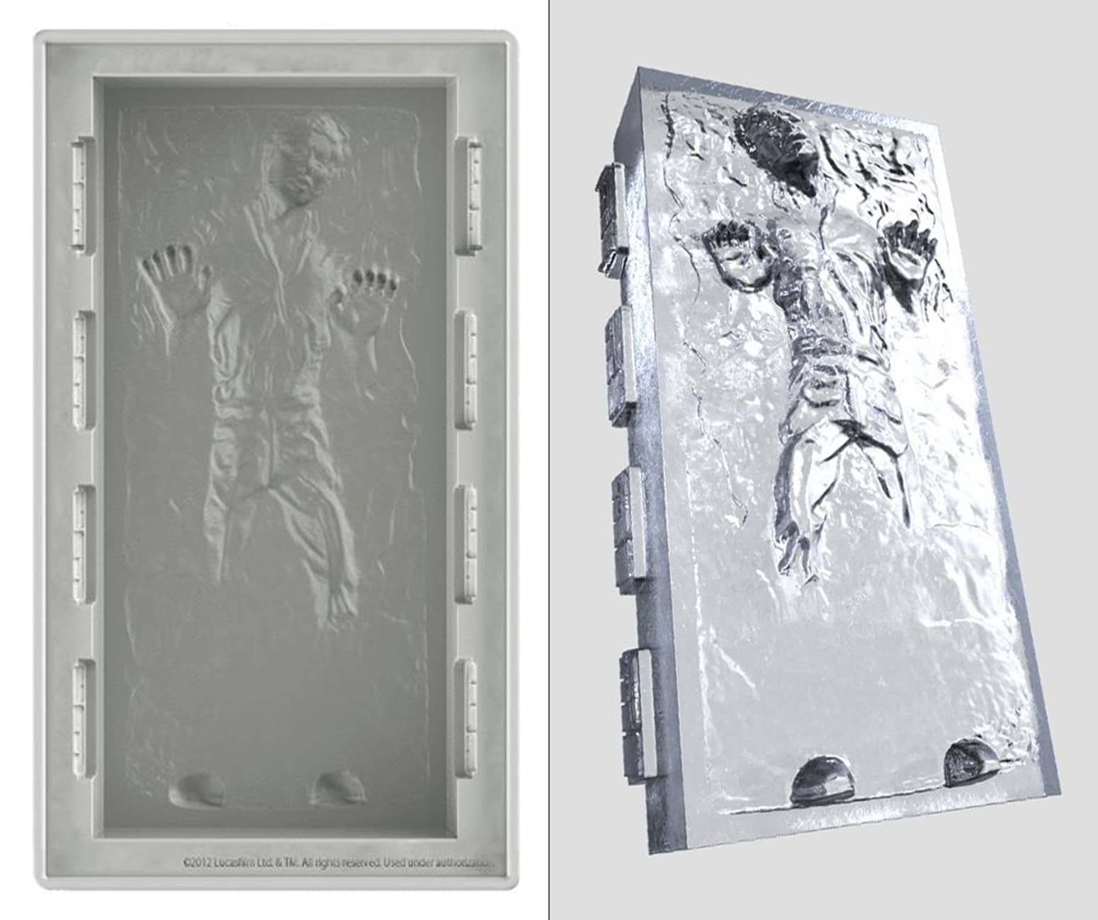 Giant Han Solo Frozen in Carbonite Silicone Mold