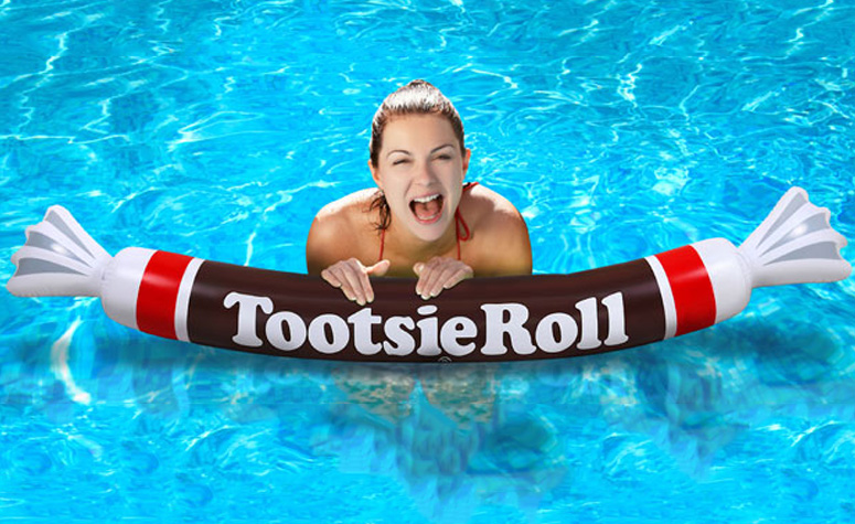 Giant Inflatable Tootsie Roll Pool Noodle