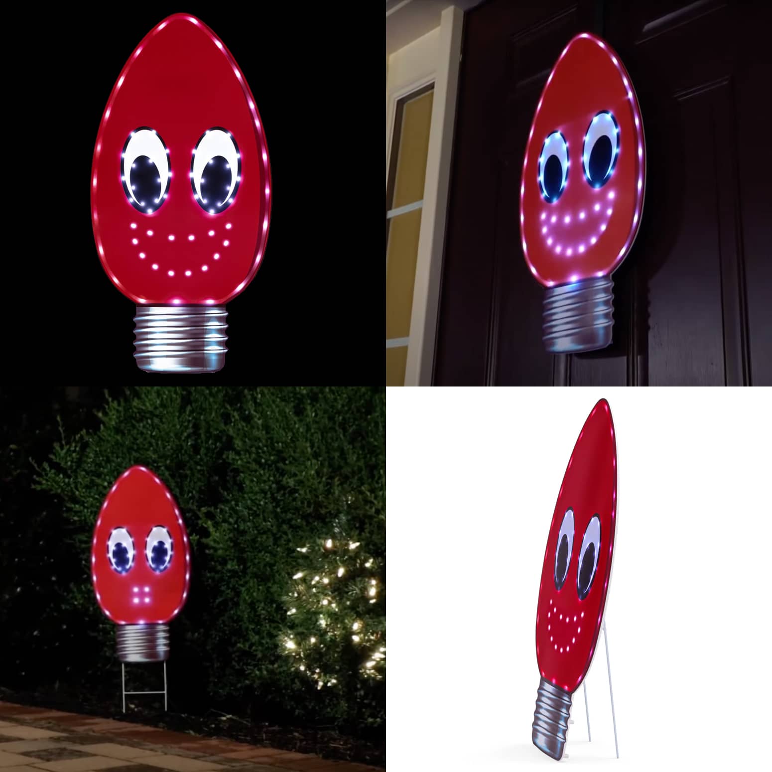 Giant Outdoor Illuminated Singing and Talking Vintage C9 Light Bulb