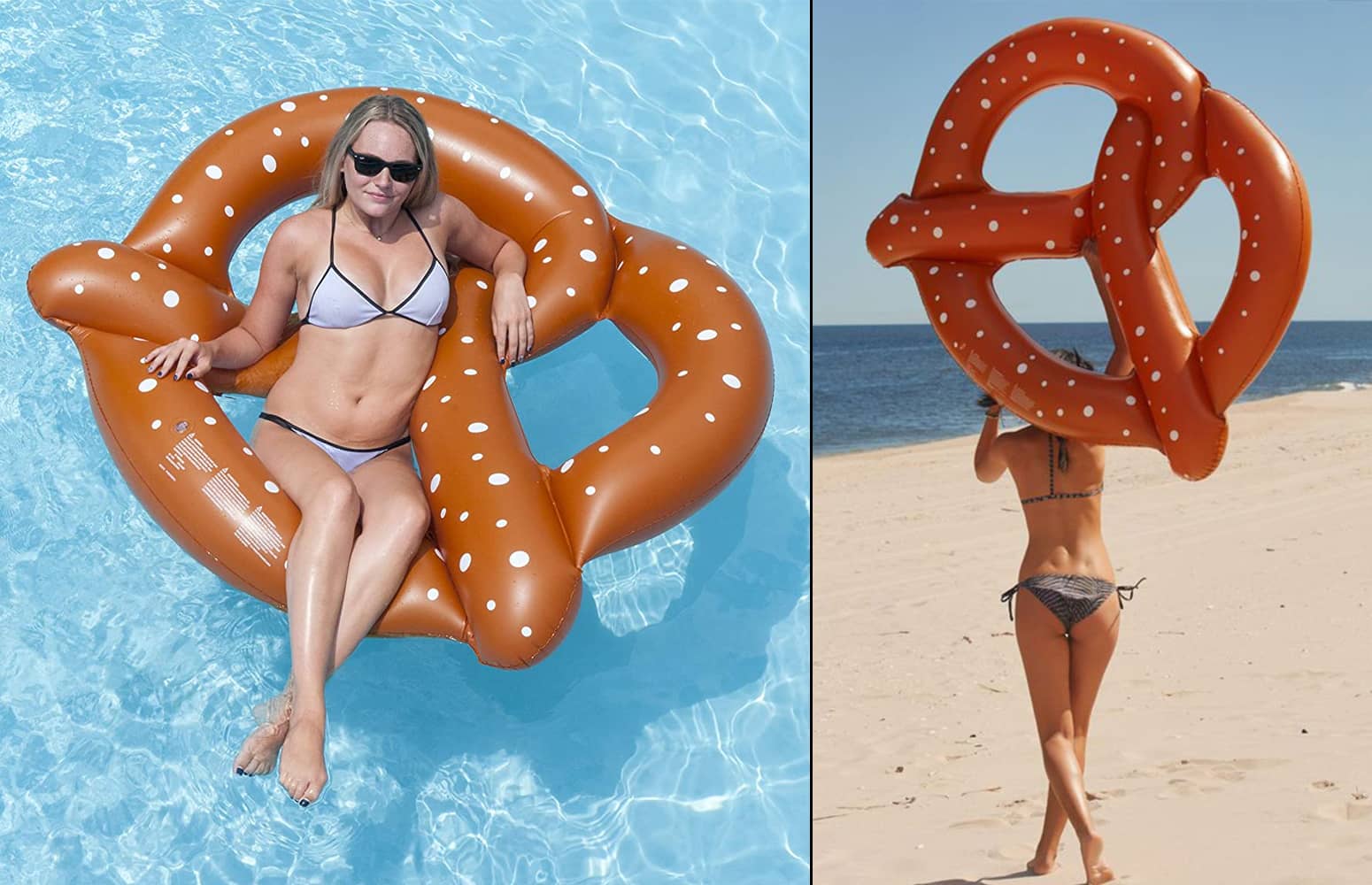 Giant Pretzel Pool Float