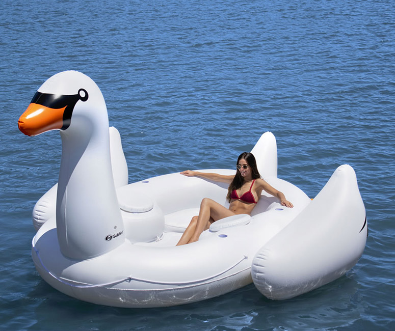 Gigantic 6 Person Inflatable Swan