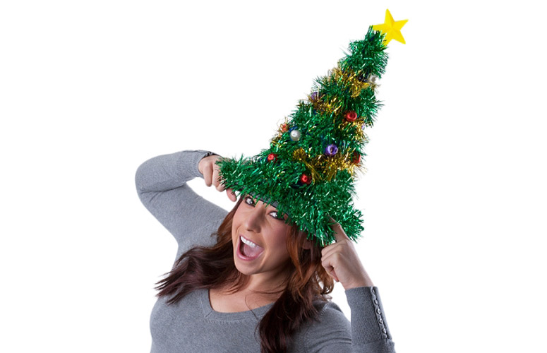 Gigantic Light-Up Christmas Tree Hat