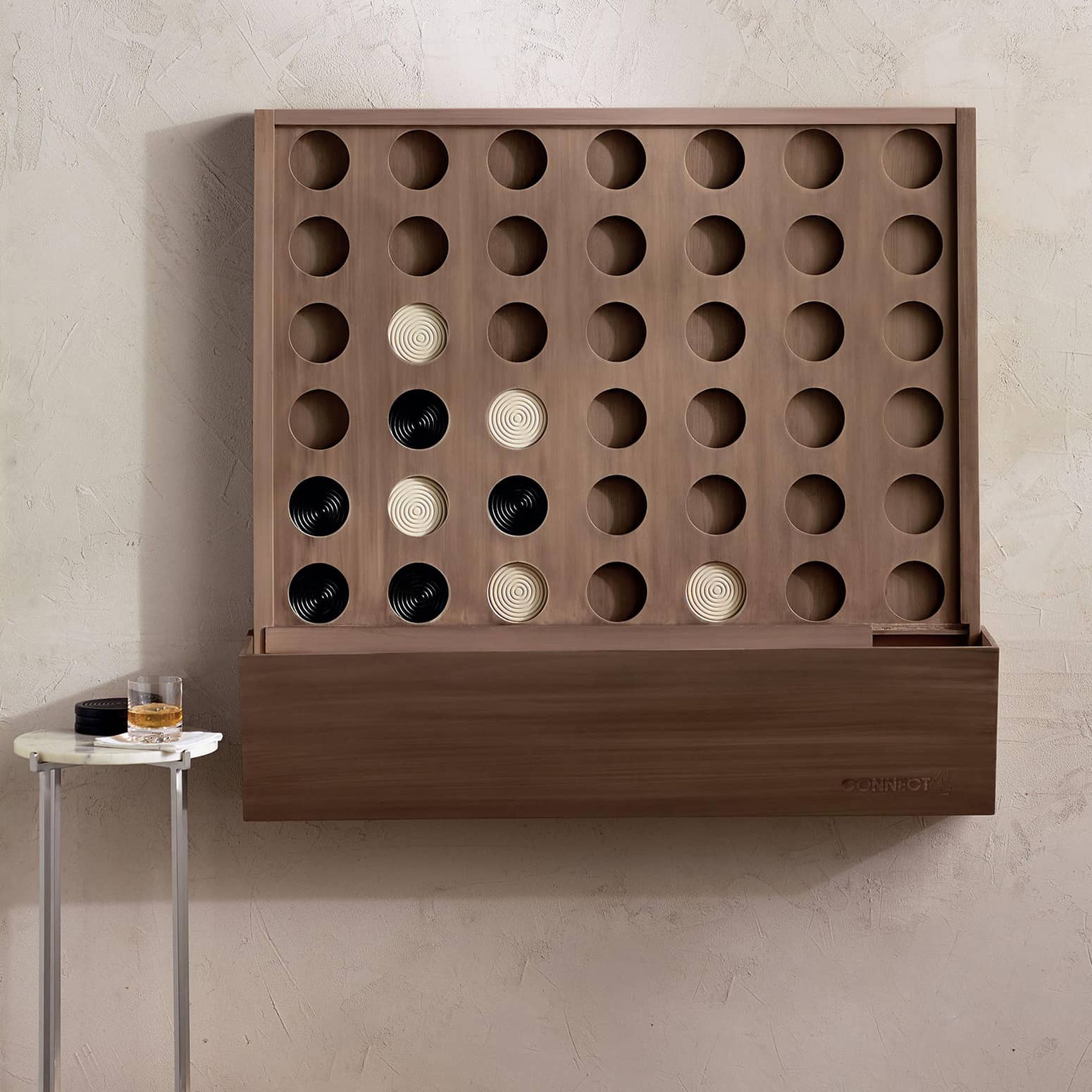Gigantic Wall-Mounted Connect Four Game
