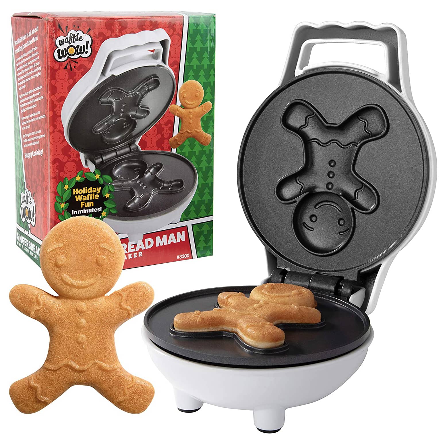 Gingerbread Man Mini Waffle Maker