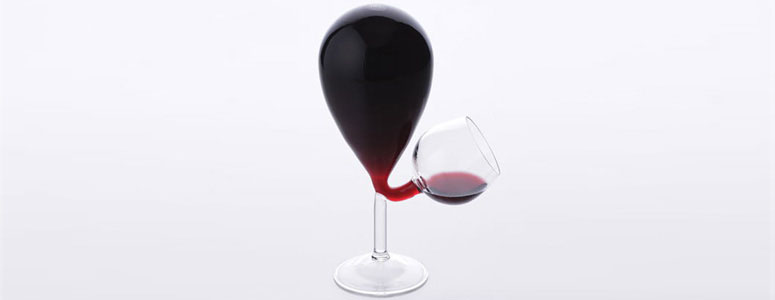 Glass Tank Wine Glass - Automatically Refills!