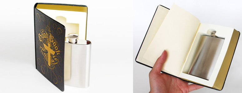 Good Book Flask - Secret Compartment Bible!