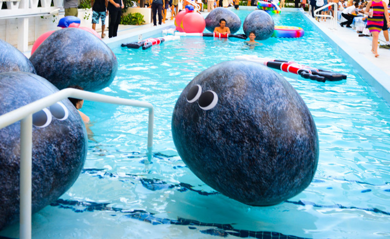 Googly-Eyed Rock Pool Float