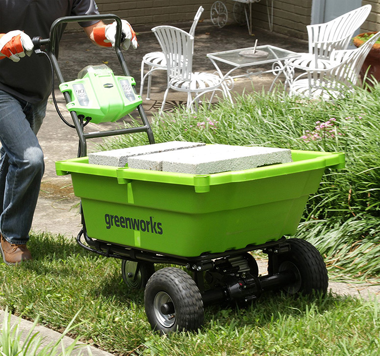 Greenworks 40V Self-Propelled Wheelbarrow / Garden Cart