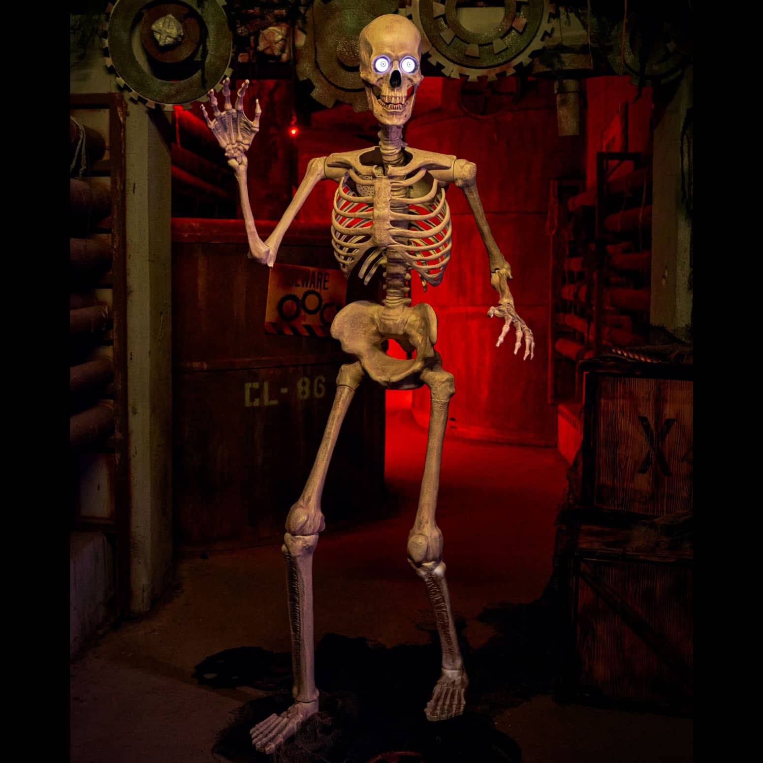 Grim - 6 Ft Animatronic Talking Skeleton