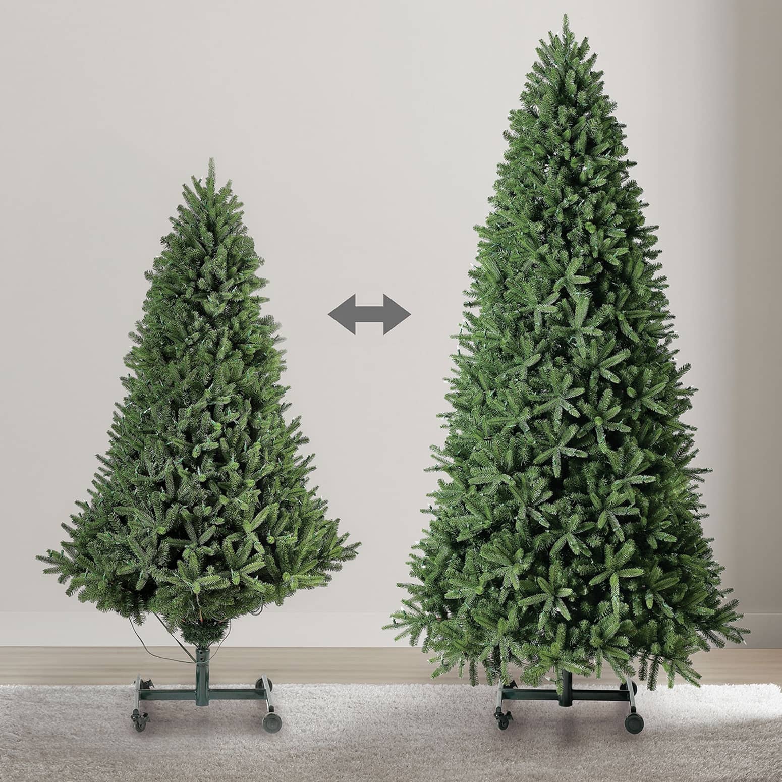 Grow and Stow Christmas Tree - Magically Grows From 7 ft to 9 ft!