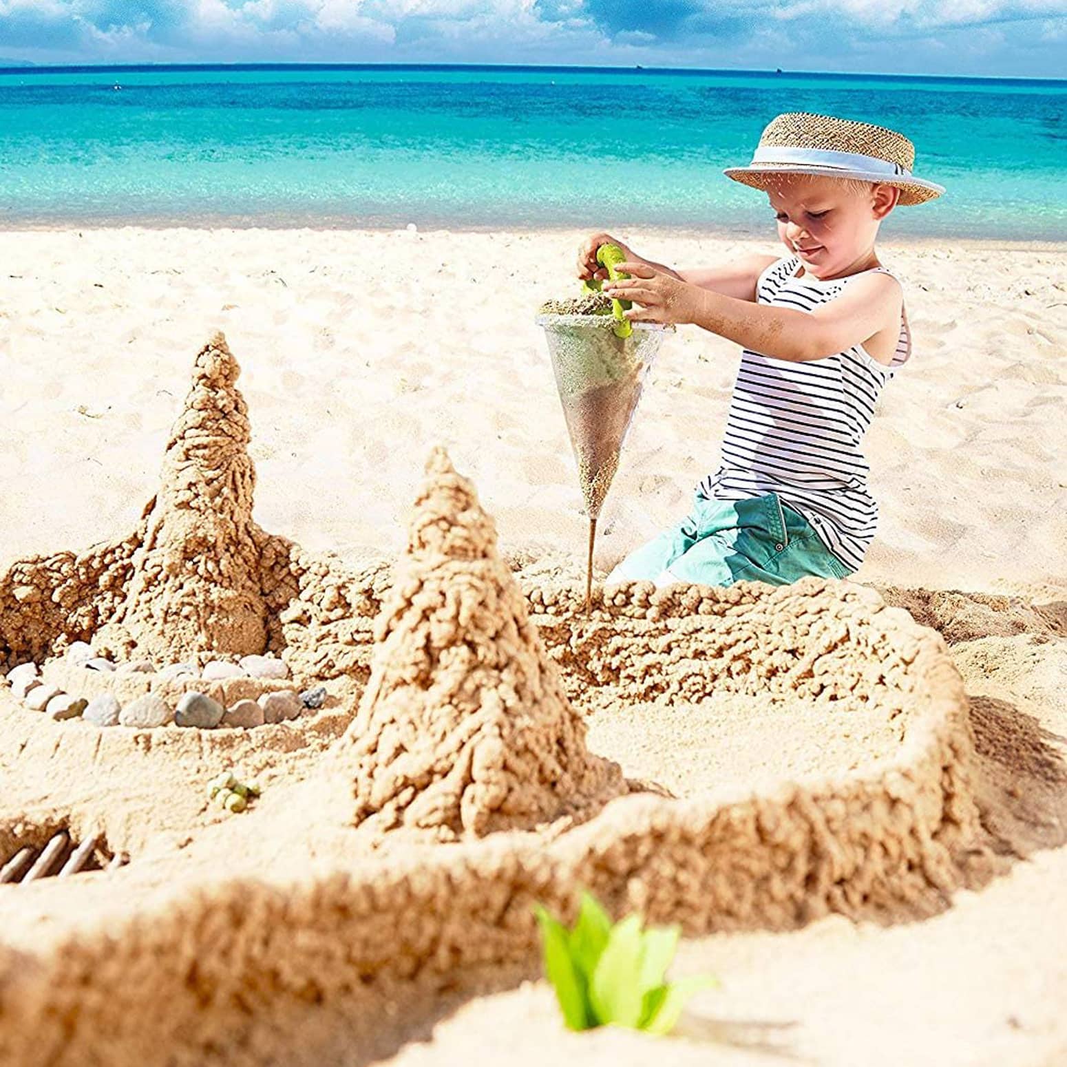 HABA Spilling Funnel - Mixes Sand and Water For Unique Beach Creations