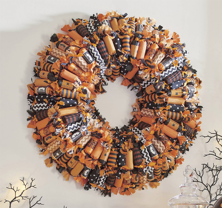 Halloween Candy Wreath