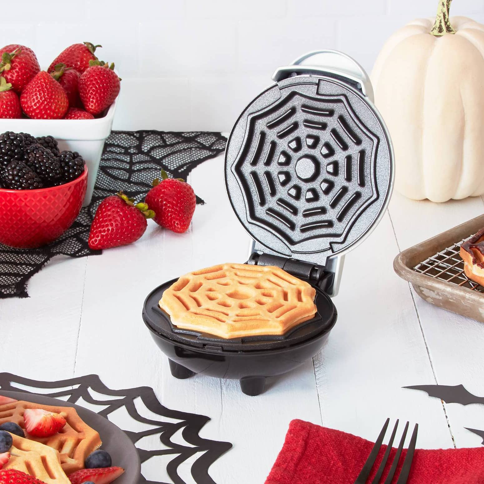 The Dash Snowflake Mini Waffle Maker Makes Breakfast Time Magical