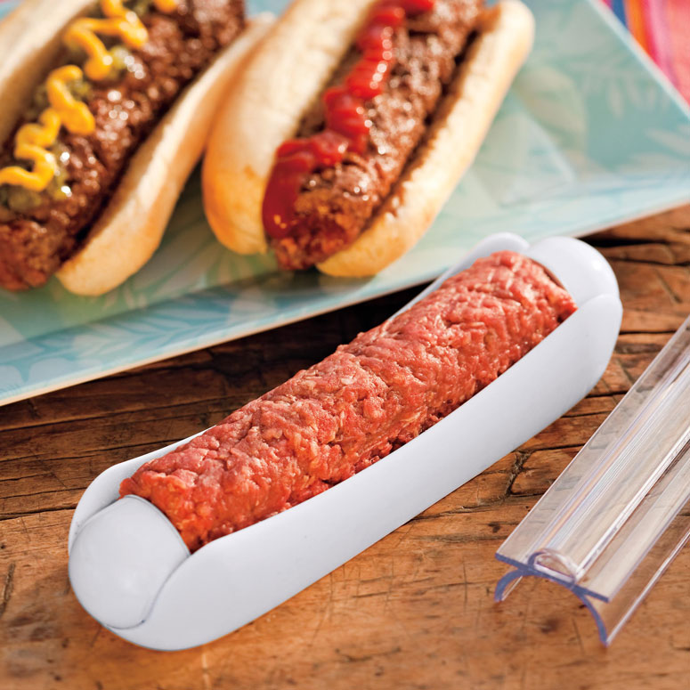 Ham Dogger - Makes Perfect Hot Dog Shaped Hamburger Patties