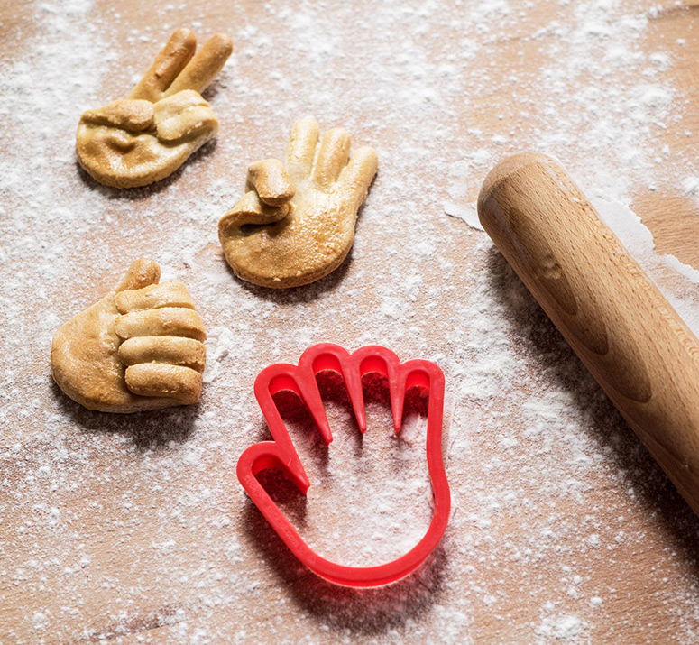 Hand Gestures Cookie Cutter