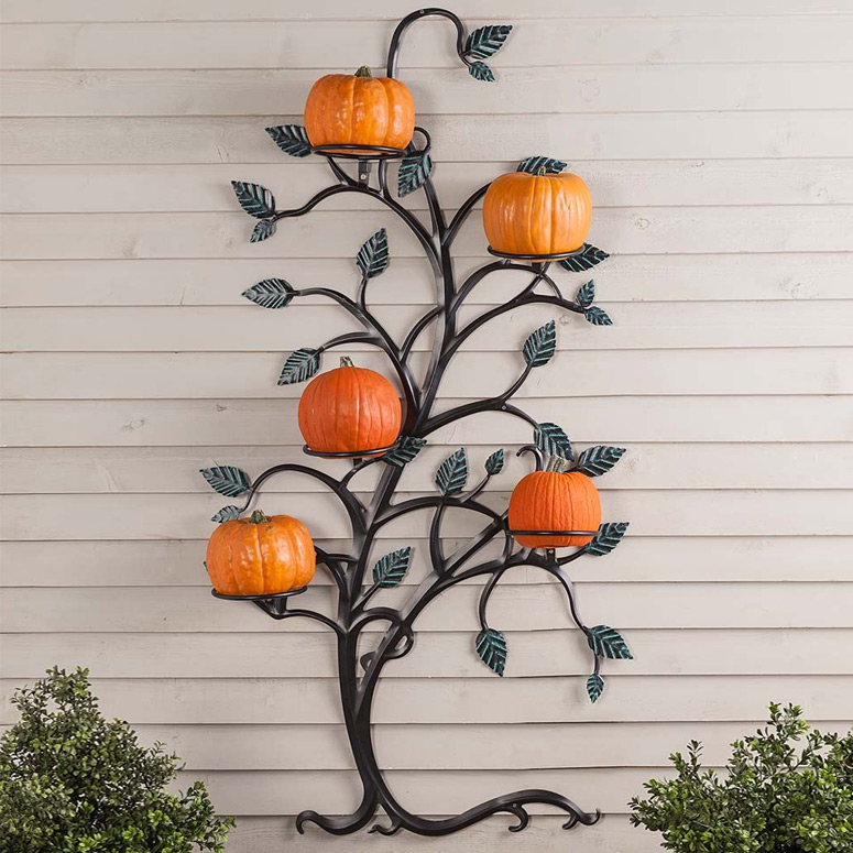Hanging Tree Trellis with Pumpkin / Flower Pot Holders