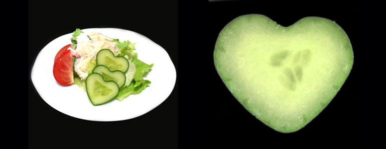 Heart-Shaped Cucumber Mold Set
