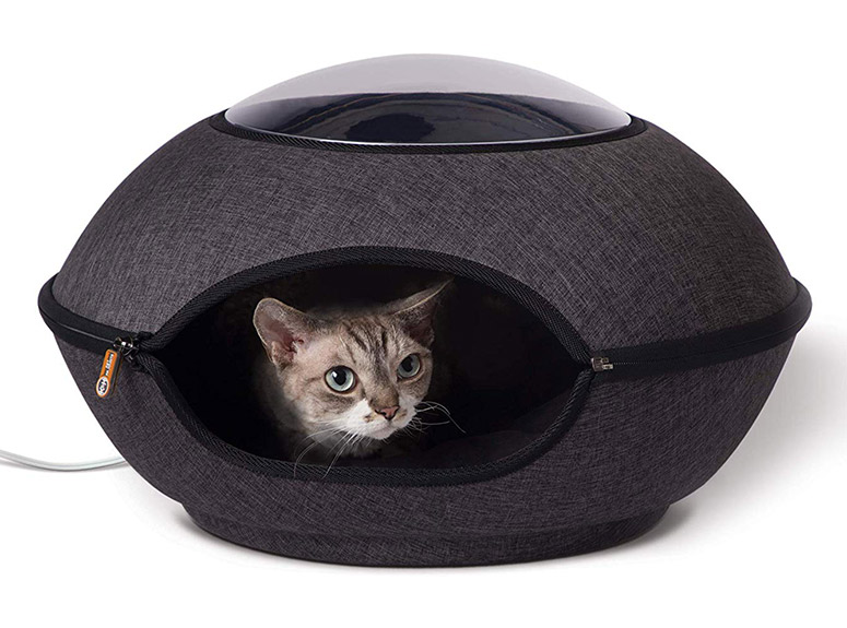 Heated Cat Pod With Lookout Window