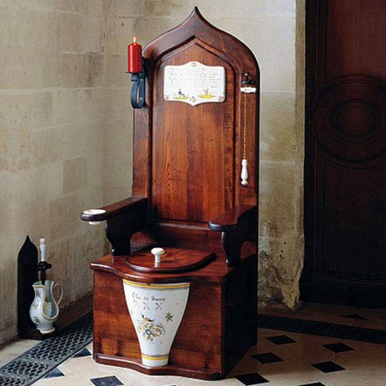 Herbeau Dagobert Wooden Toilet Throne