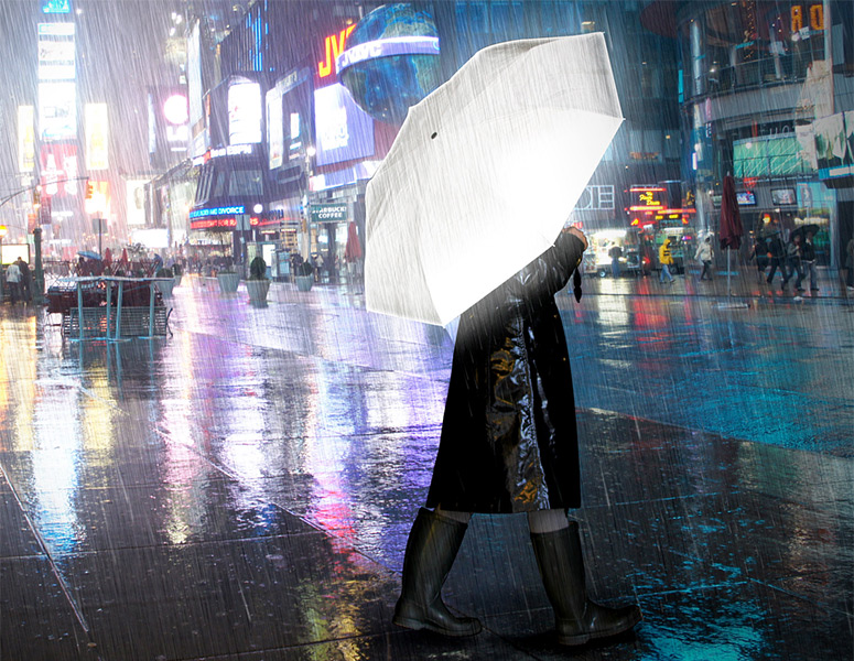 Hi-Reflective Umbrella - Be Seen At Night