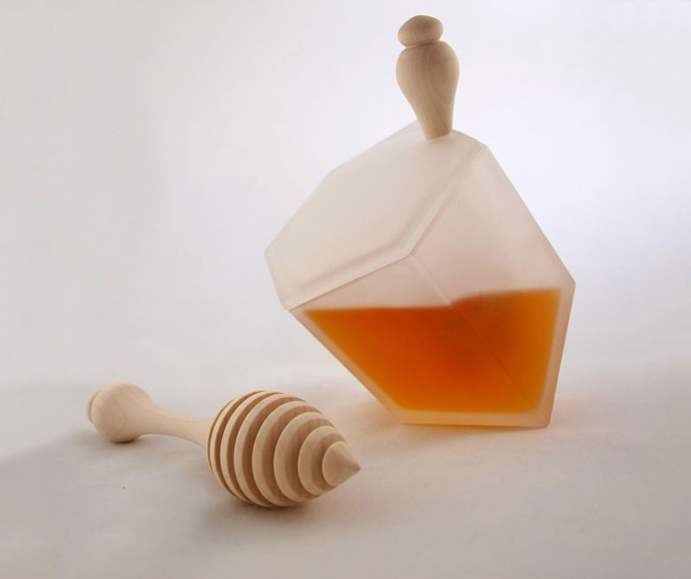 Hive Honey Set - Frosted Glass