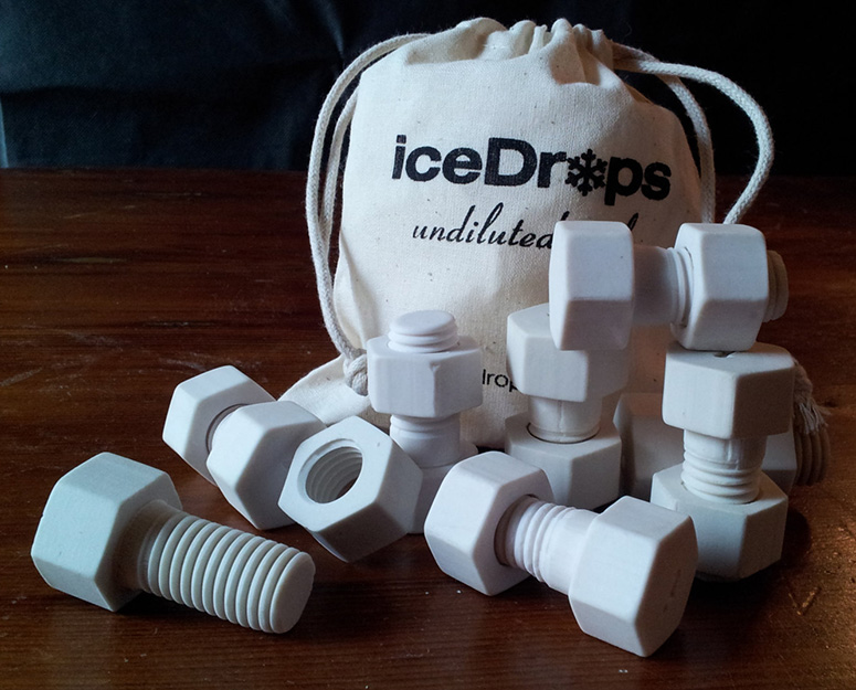 IceDrops Nuts and Bolts - Ceramic Whiskey Stones