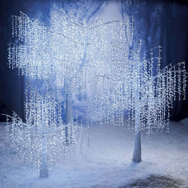 Illuminated Crystal Drop Trees