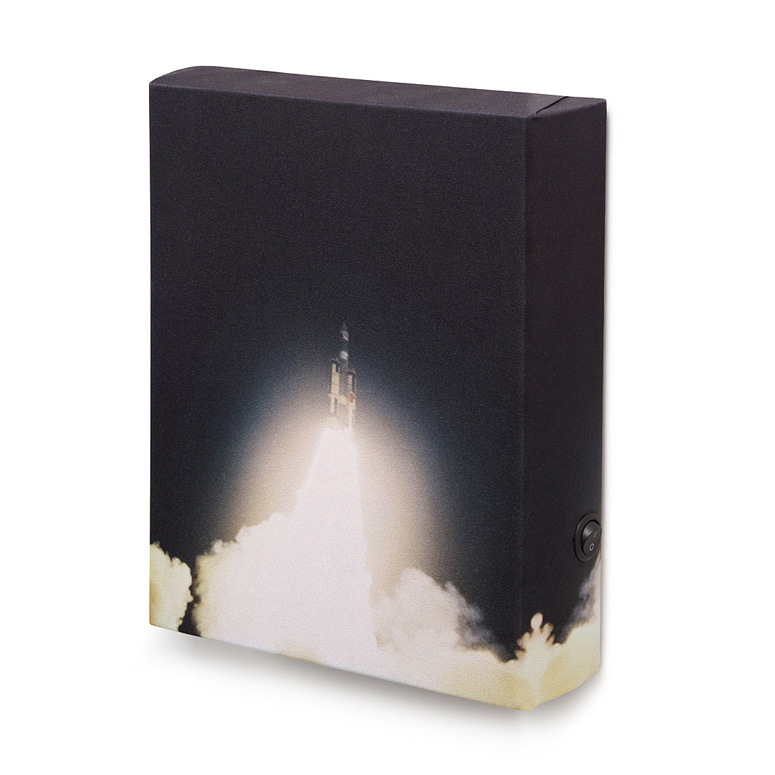 Illuminated Titan III C Rocket Launch Art