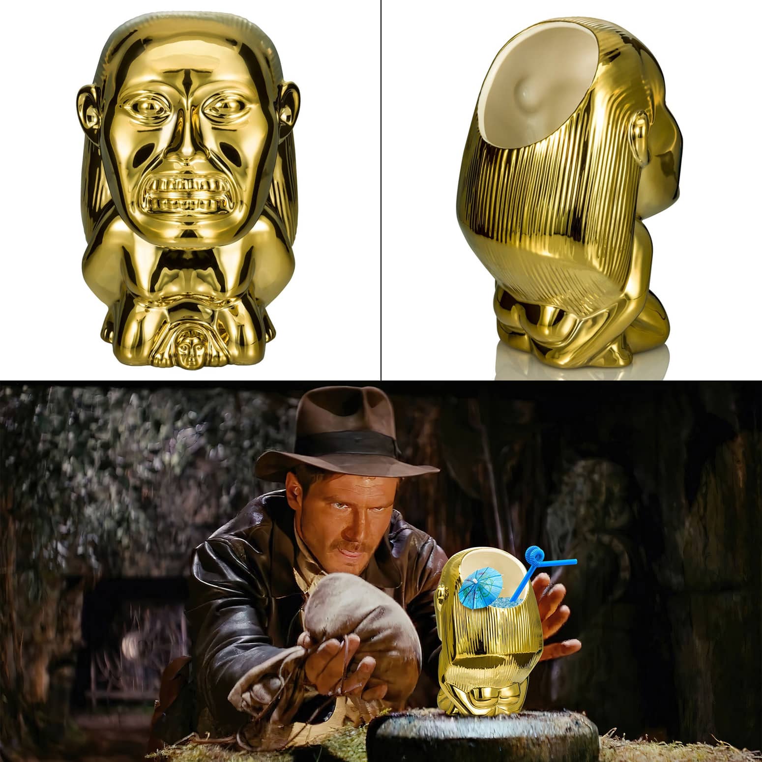 Indiana Jones Golden Fertility Idol Tiki Mug - Raiders of the Lost Ark