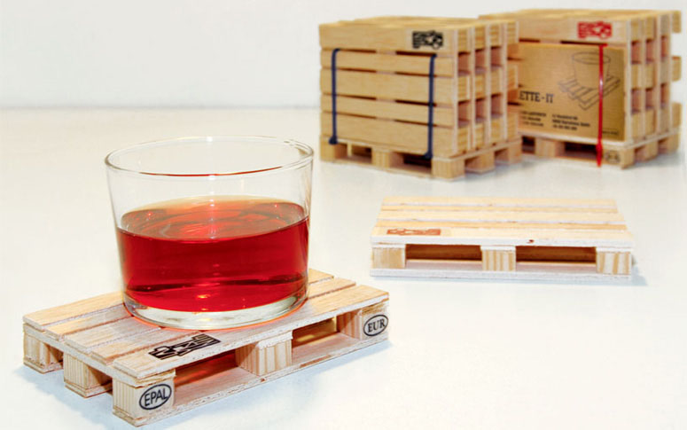 Industrial Wooden Pallet Coasters