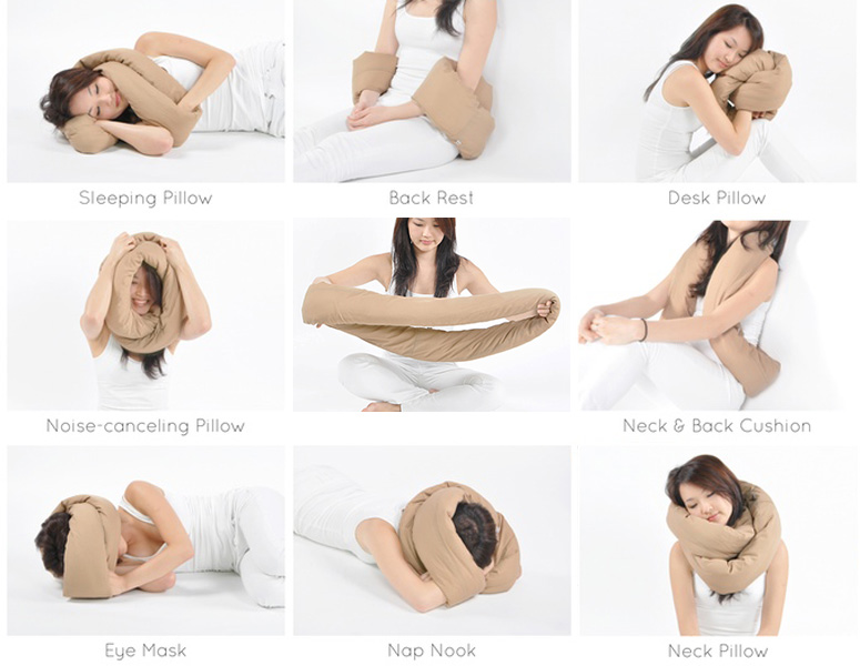 Navy Travel and Neck Pillow Infinity Pillow Design Power Nap Pillow 