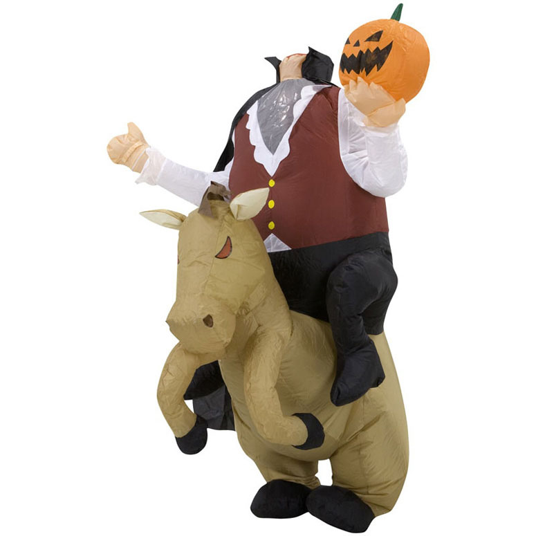Inflatable Headless Horseman Illusion Costume