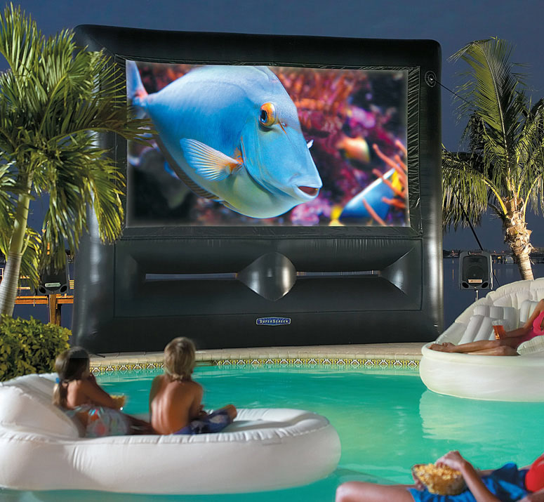 Inflatable SuperScreen Outdoor Theater System - Ultimate Home Theater!
